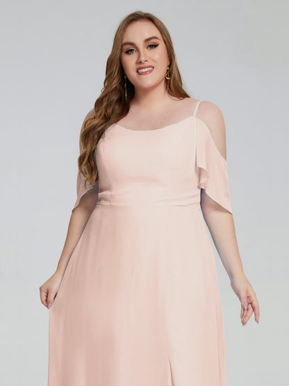 Eloise Off the Shoulder Plus Size Long Bridesmaid Dresses