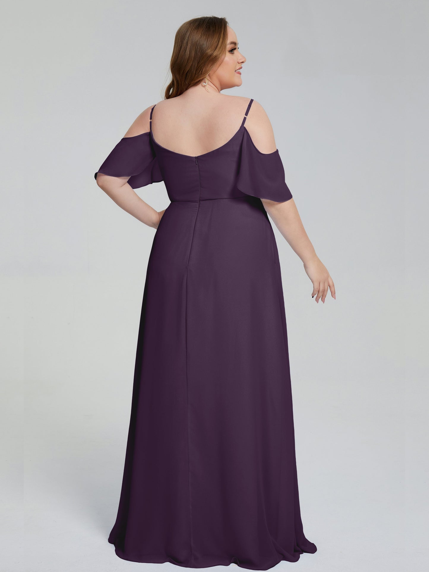 Eloise Off the Shoulder Plus Size Long Bridesmaid Dresses