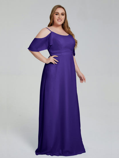 Eloise Off the Shoulder Plus Size Long Bridesmaid Dresses