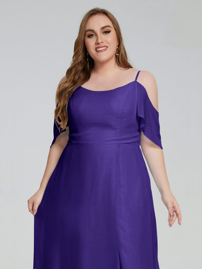 Eloise Off the Shoulder Plus Size Long Bridesmaid Dresses