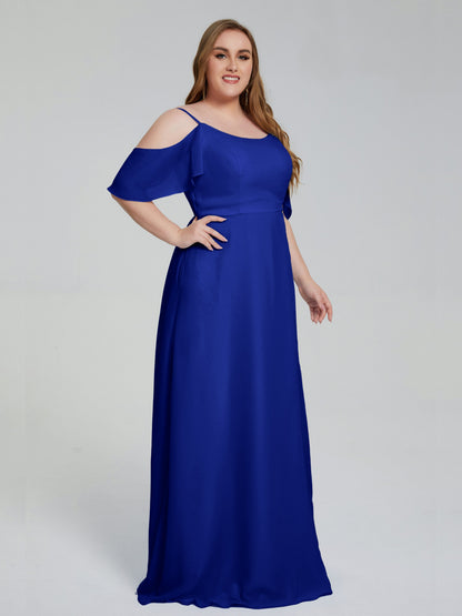 Eloise Off the Shoulder Plus Size Long Bridesmaid Dresses