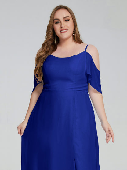 Eloise Off the Shoulder Plus Size Long Bridesmaid Dresses