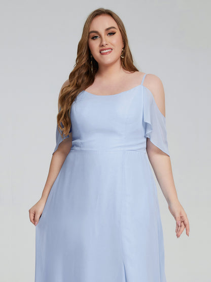 Eloise Off the Shoulder Plus Size Long Bridesmaid Dresses