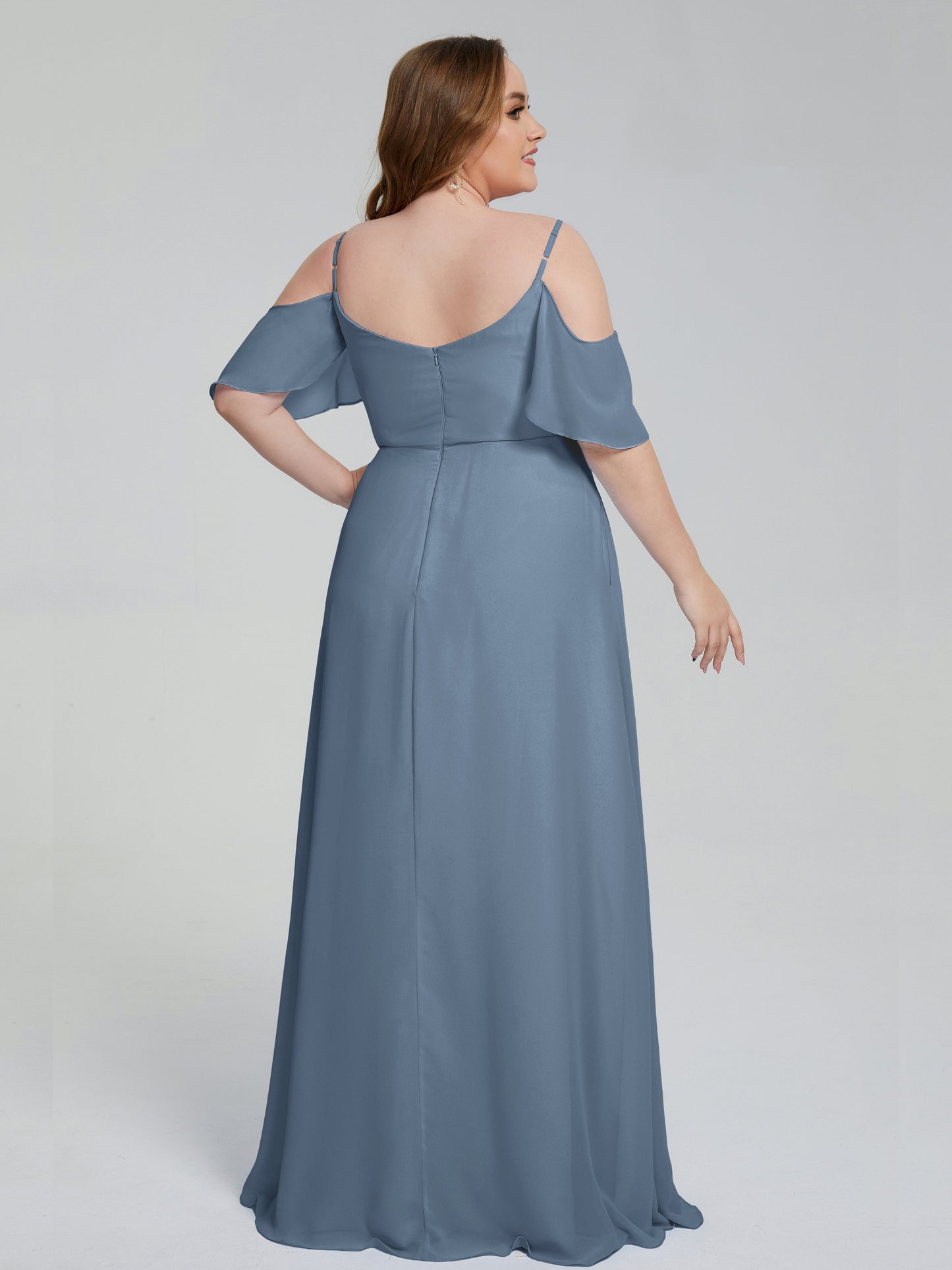 Eloise Off the Shoulder Plus Size Long Bridesmaid Dresses