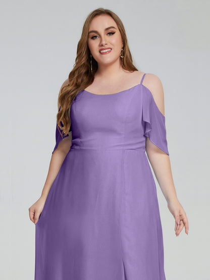 Eloise Off the Shoulder Plus Size Long Bridesmaid Dresses
