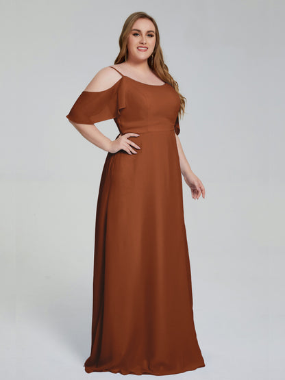 Eloise Off the Shoulder Plus Size Long Bridesmaid Dresses