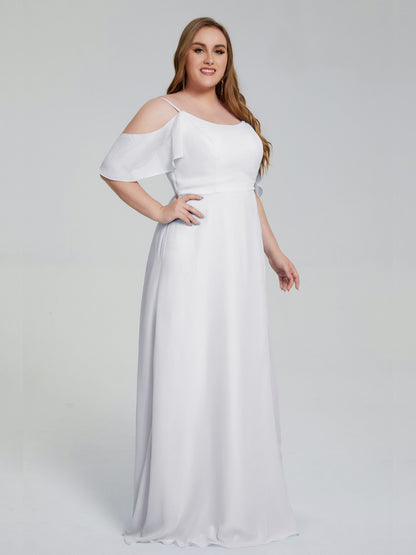 Eloise Off the Shoulder Plus Size Long Bridesmaid Dresses
