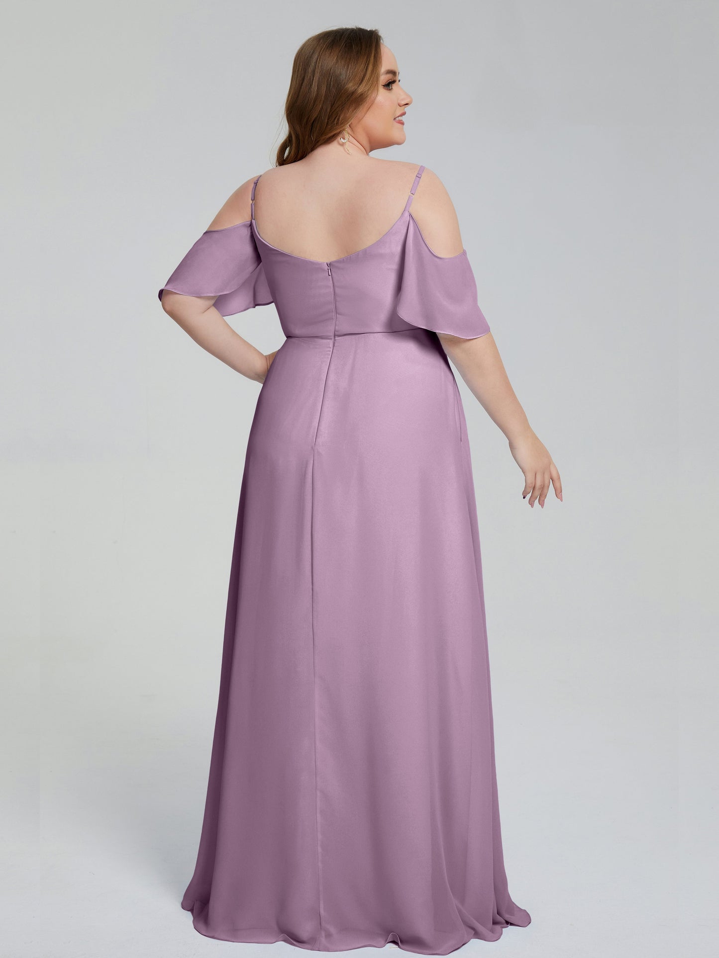 Eloise Off the Shoulder Plus Size Long Bridesmaid Dresses