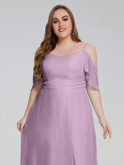 Eloise Off the Shoulder Plus Size Long Bridesmaid Dresses