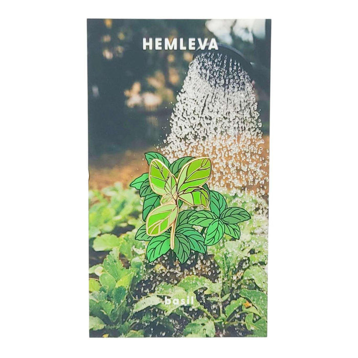 Enamel Pin - Basil Leaf by Hemleva