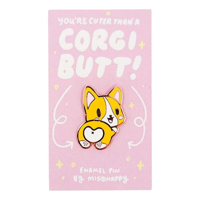 Enamel Pin - Corgi Butt by Mis0 Happy