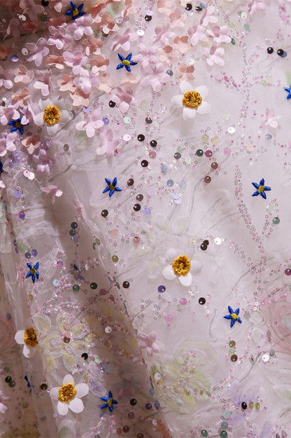 Sweetheart Flower Blossoming A-line Short Party Dress