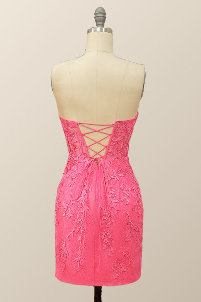 Sweetheart Lavender Lace Bodycon Mini Dress