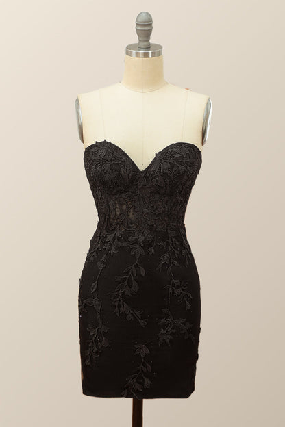Sweetheart Lavender Lace Bodycon Mini Dress