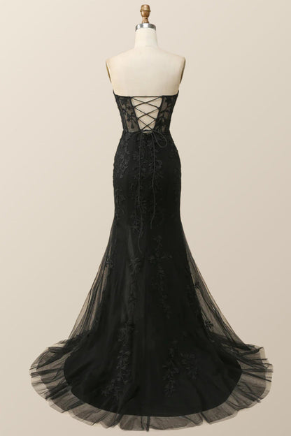Sweetheart Lavender Lace Mermaid Long Prom Dress
