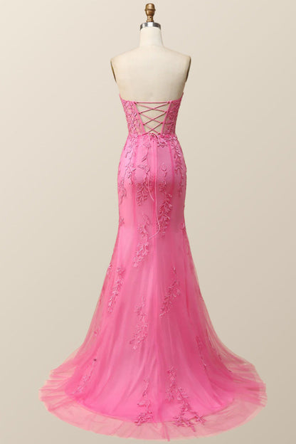 Sweetheart Lavender Lace Mermaid Long Prom Dress