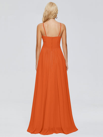 Isla Spaghetti Straps Chiffon Bridesmaid Dresses