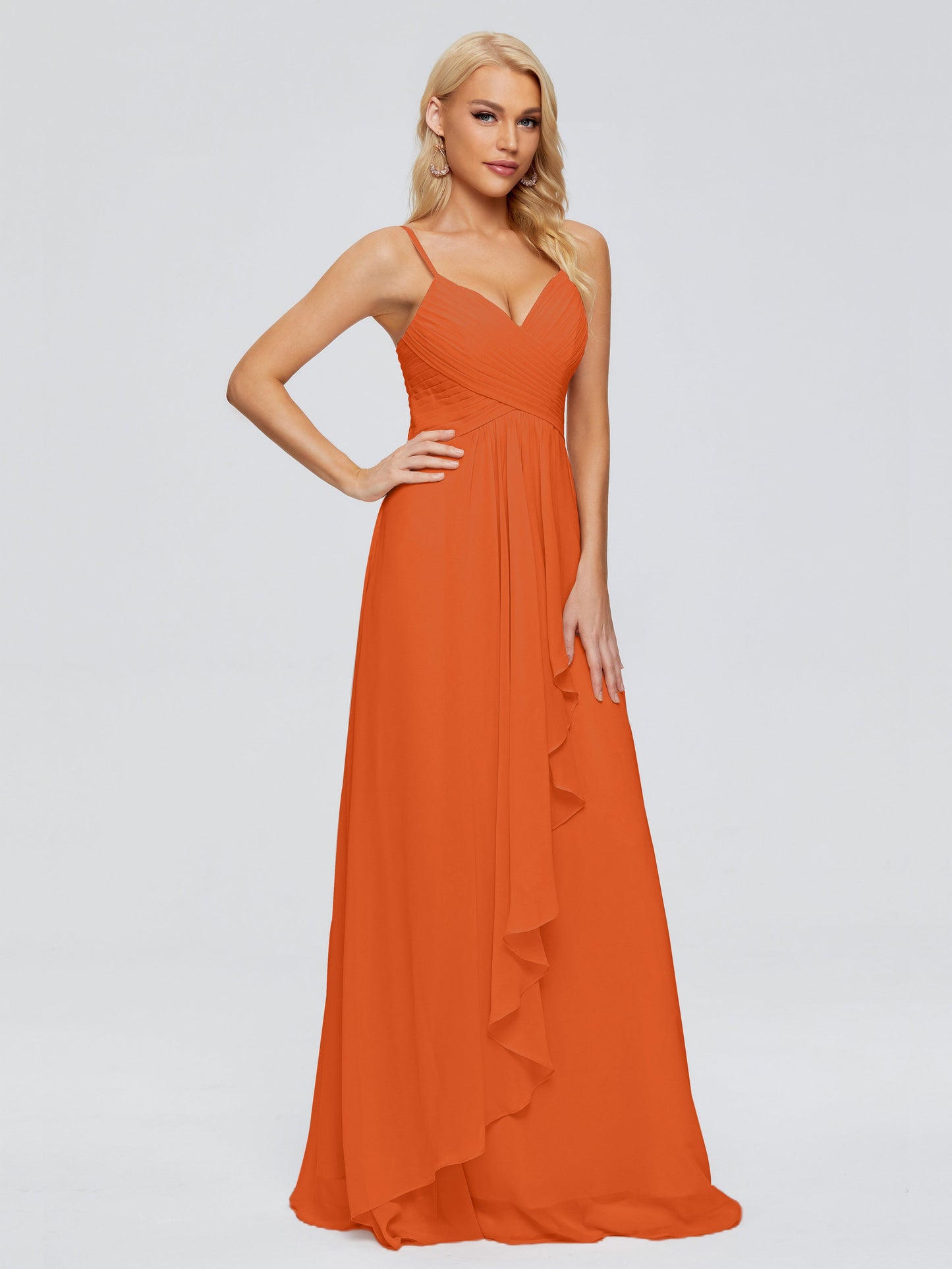 Isla Spaghetti Straps Chiffon Bridesmaid Dresses