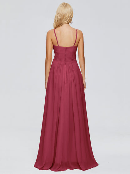 Isla Spaghetti Straps Chiffon Bridesmaid Dresses