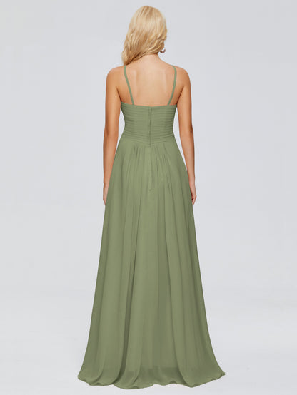 Isla Spaghetti Straps Chiffon Bridesmaid Dresses