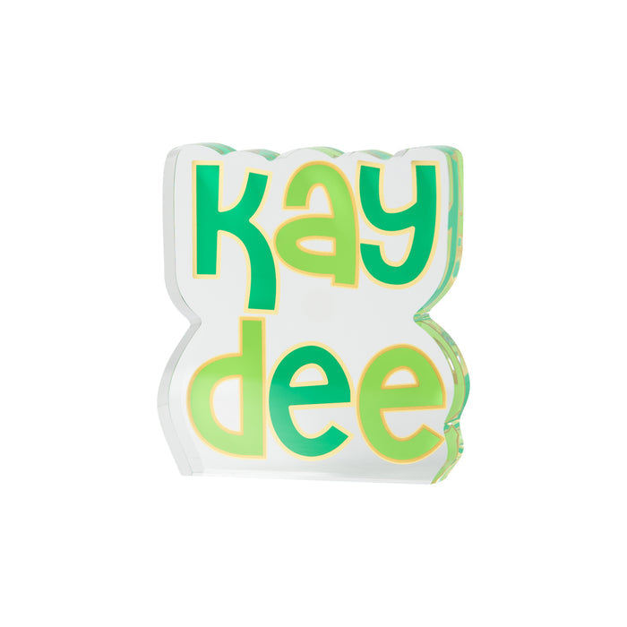 Kappa Delta Acrylic Shelf Sitter
