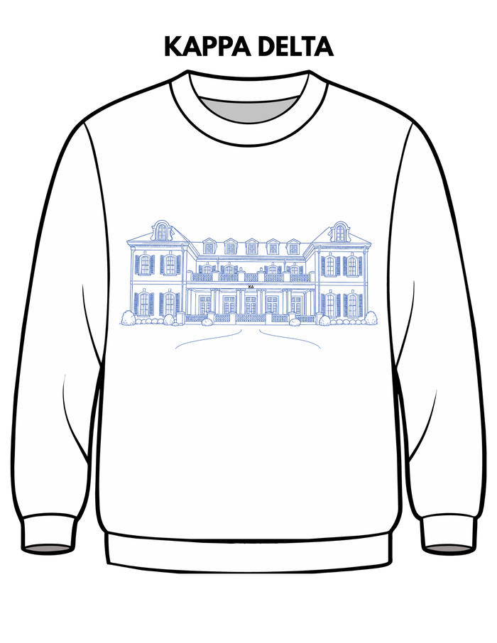 Kappa Delta Embroidered House Crewneck