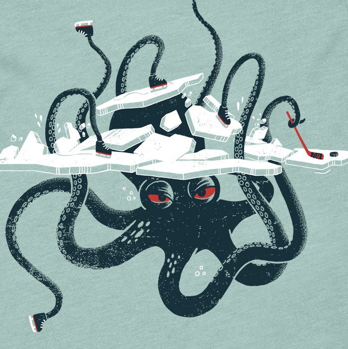 Kids Tee - Ice Monster Dusty Blue Tee (XS - XL) by Factory 43
