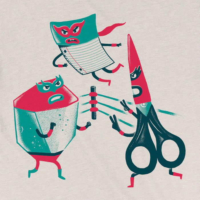 Kids Tee - Rock Paper Scissors Heather Dust Tee (S - L) by Factory 43