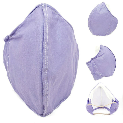 Mask - Large - Metallic Purple White Lining by imakecutestuff