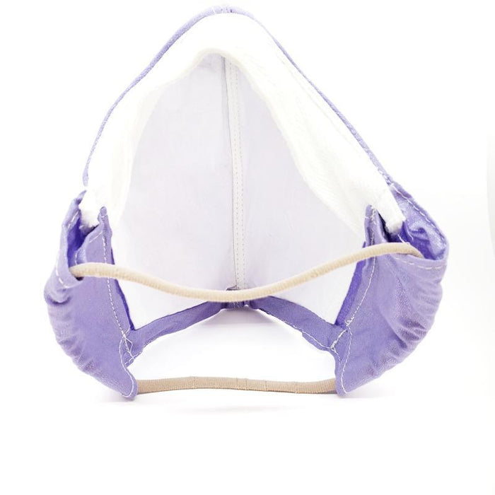 Mask - Large - Metallic Purple White Lining by imakecutestuff
