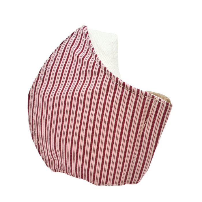 Mask - Medium - Red White Candy Stripe by imakecutestuff