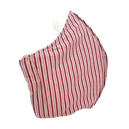 Mask - Medium - Red White Candy Stripe by imakecutestuff