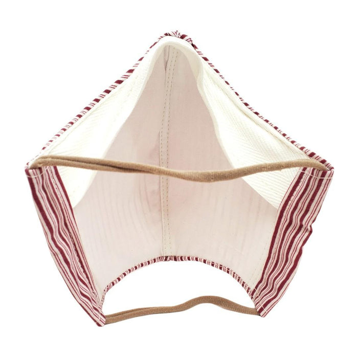 Mask - Medium - Red White Candy Stripe by imakecutestuff