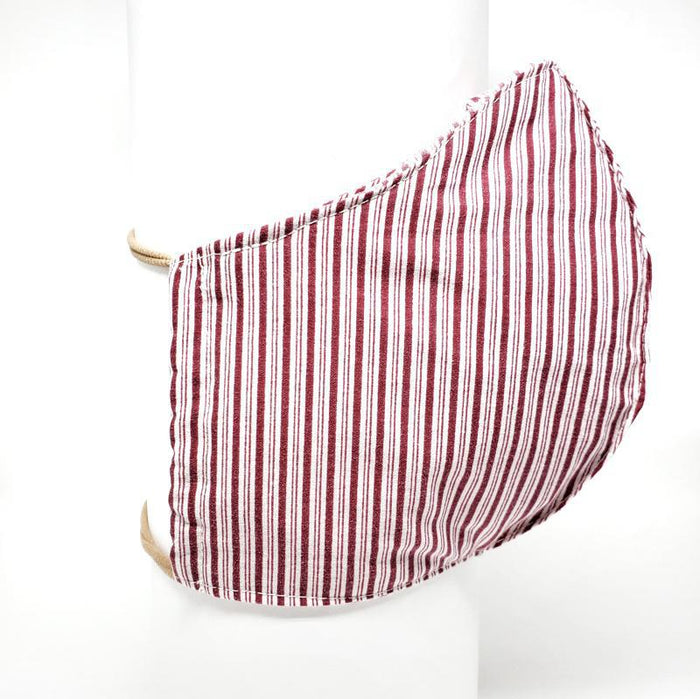 Mask - Small - Red White Candy Stripe by imakecutestuff