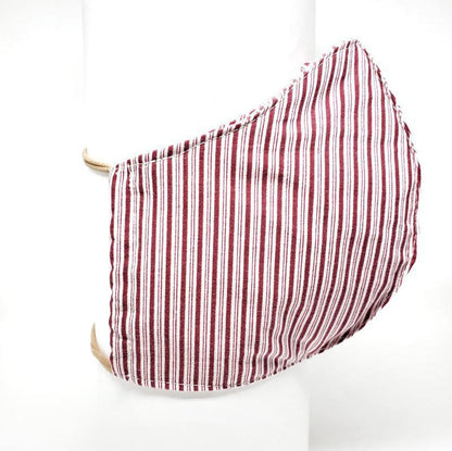 Mask - Small - Red White Candy Stripe by imakecutestuff