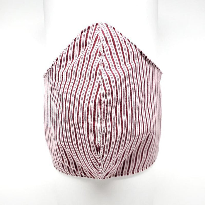 Mask - Small - Red White Candy Stripe by imakecutestuff