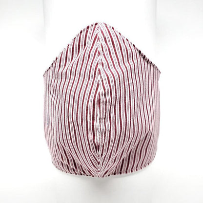 Mask - Small - Red White Candy Stripe by imakecutestuff