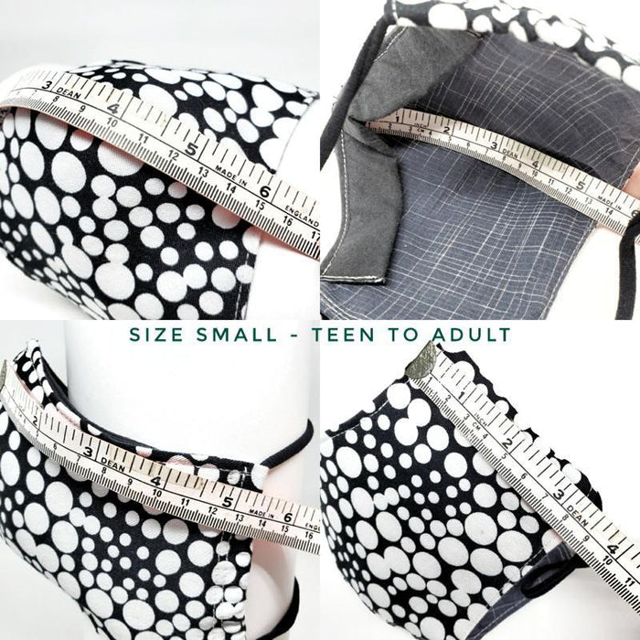 Mask - Small - Red White Candy Stripe by imakecutestuff