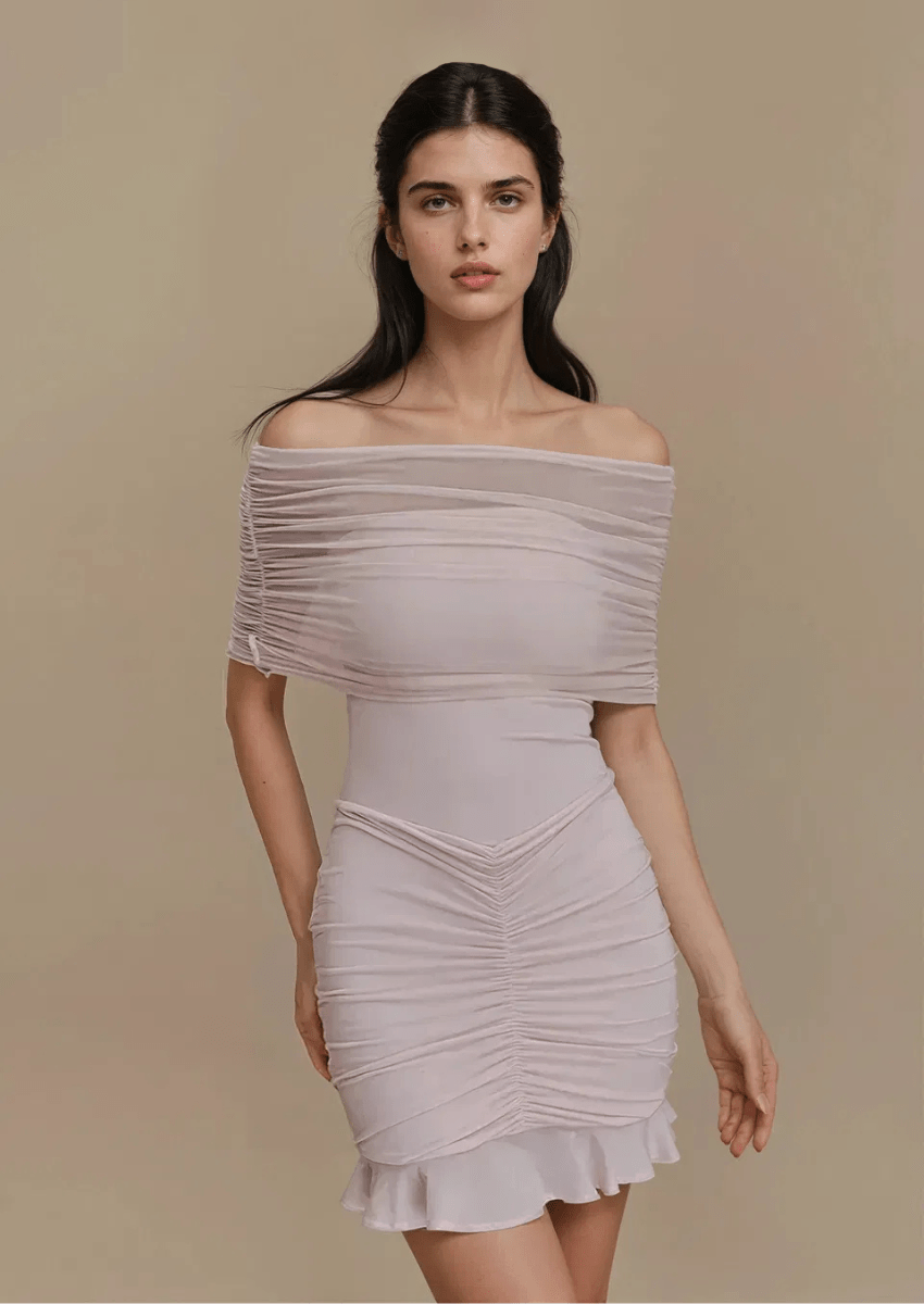 Mesh Off-Shoulder Dresses