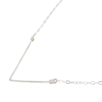 Necklace - Chevron (Sterling Silver) by Foamy Wader