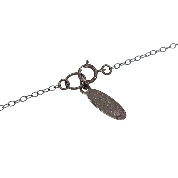 Necklace - Sterling Gemstone Drop (Blue Mystic Quartz) by Foamy Wader