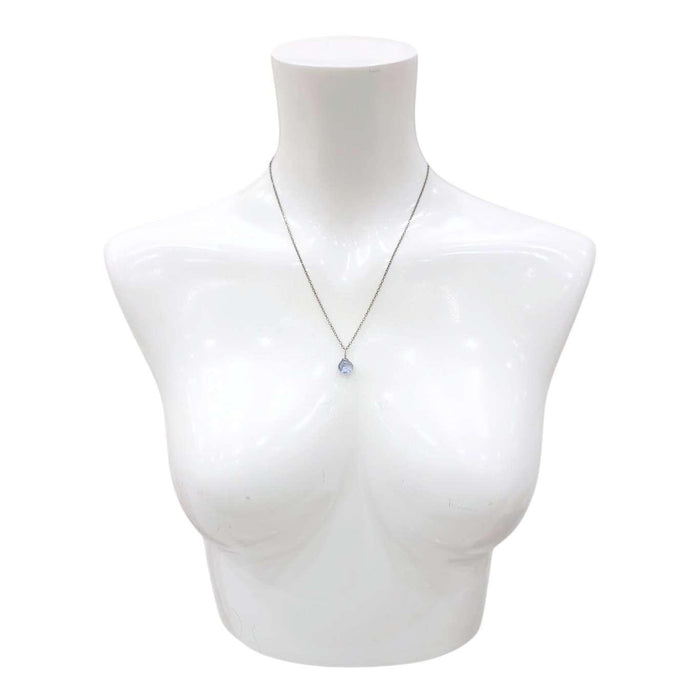 Necklace - Sterling Gemstone Drop (Blue Mystic Quartz) by Foamy Wader
