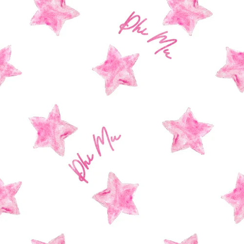 Phi Mu Cotton Scalloped Pillowcase