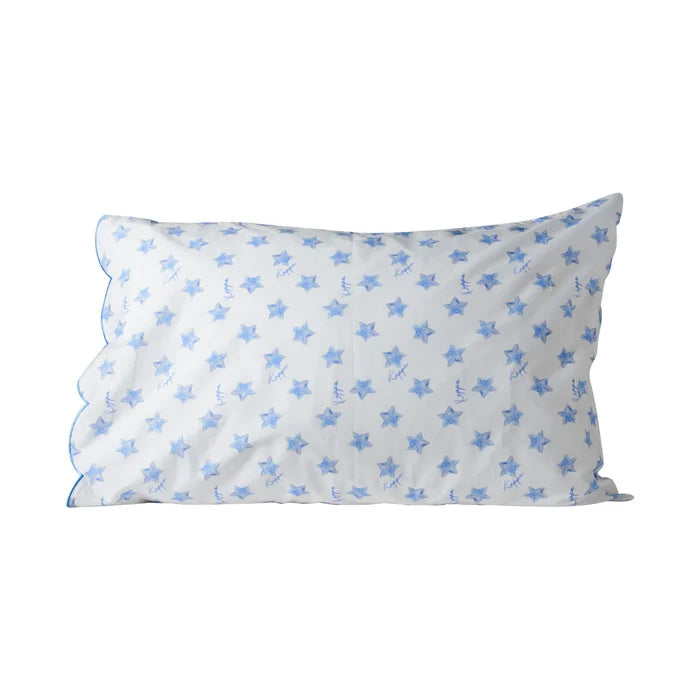 Phi Mu Cotton Scalloped Pillowcase