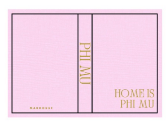 Phi Mu Keepsake Book Box