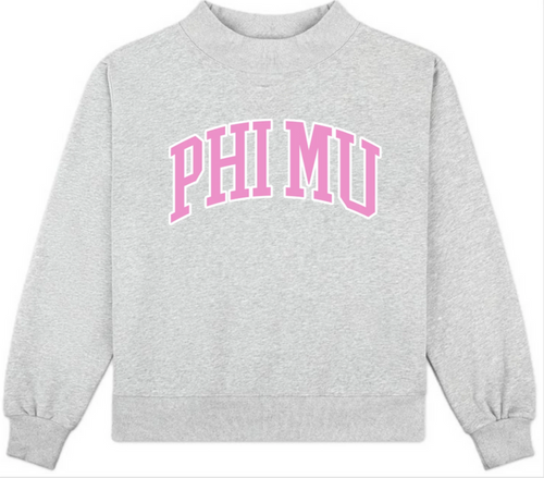 Phi Mu Mock Neck