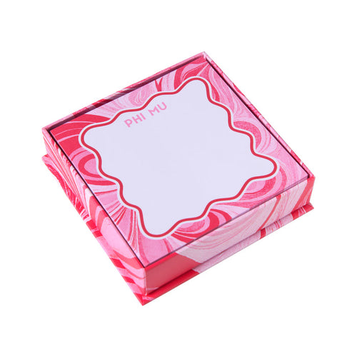 Phi Mu Notecard Set With Box