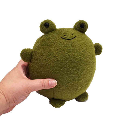 Plush - Chubby Frog in Olive Green by Beautifully Regular