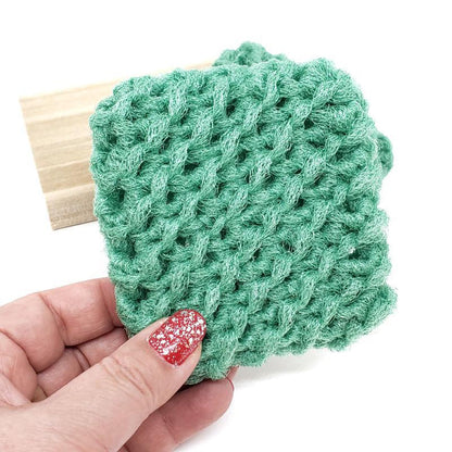 Scrubbies - Set of 2 with Wooden Dish (Olive) by Dot and Army