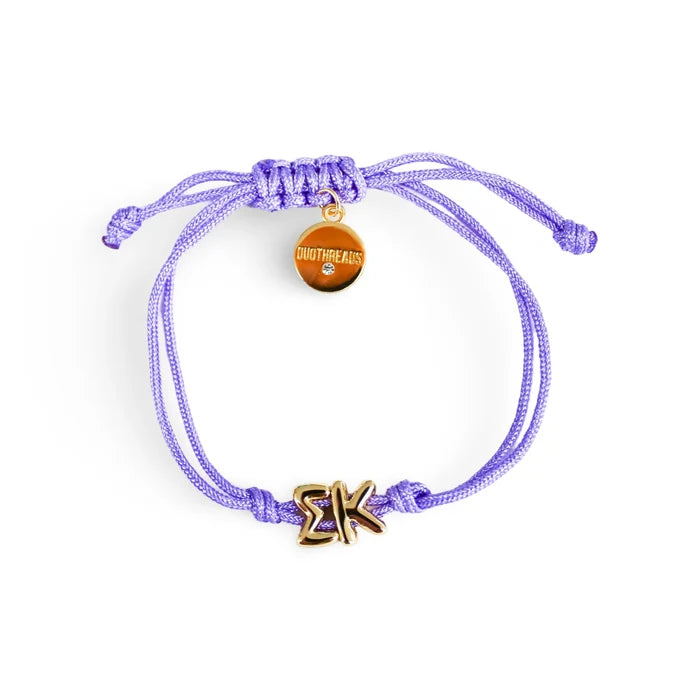 Sigma Kappa Bubble Letter Bracelet